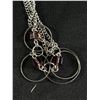 Image 2 : Vintage Silver with Amethyst Glass Beads Extra Length Necklace