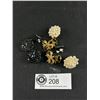 Image 1 : 4 Pairs of Vintage Clip on Earrings. Every Pair Very Special