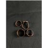 Image 2 : 4 Vintage Copper Ring Bands