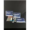 Image 1 : New Lot Of 3 American Express Open/Close Signs, iPhone 11 Pro Case & Folio For 9.7" iPad/iPad Air