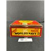 Image 2 : Vintage World's Navy 3Lbs.  Tobacco Tin