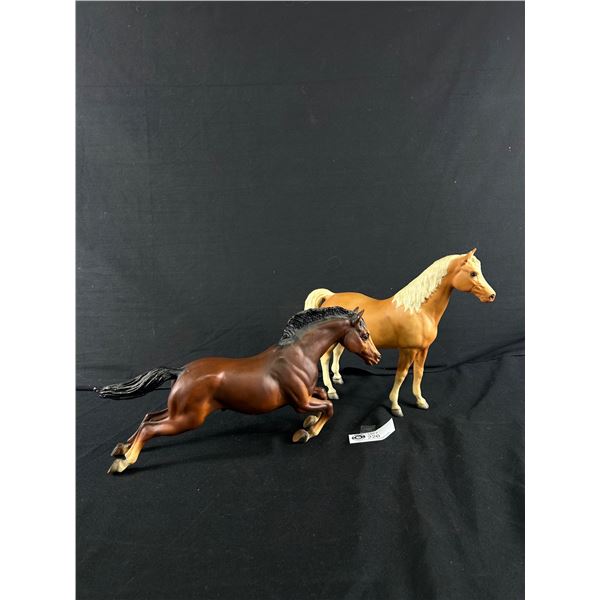 2 Breyer Horses - 1967 #5 Family Arabian Mare & Rearing Stallion