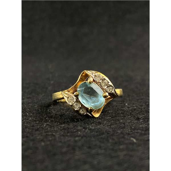 Stunning Aquamarine Ring Size 7.25