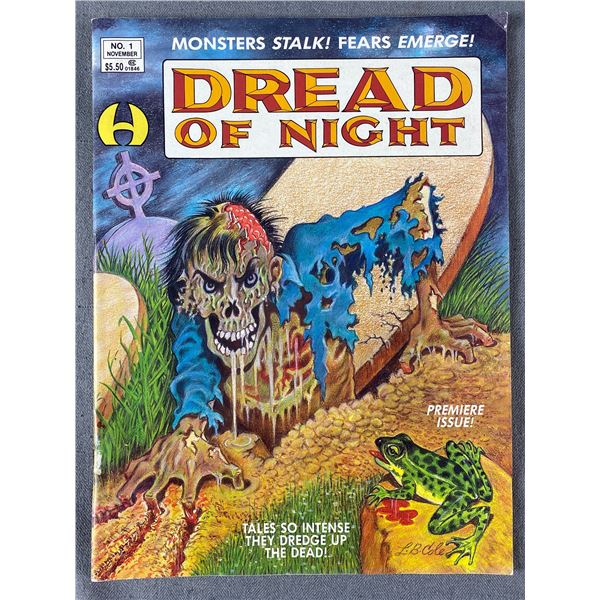 1991 #1 Dread of Night Comic L.B. Cole Cover