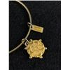 Image 2 : Gold Plated Coach Charms Pendants Bangle