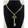 Image 1 : Silver Plated Chain with Key Pendant Necklace