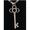 Image 2 : Silver Plated Chain with Key Pendant Necklace