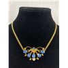 Image 1 : Vintage Rainbow Gold Filled Choker Necklace 14" L Original Clasp