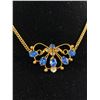 Image 2 : Vintage Rainbow Gold Filled Choker Necklace 14" L Original Clasp