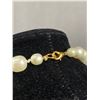 Image 3 : Lovely Hand Knotted Artificial Pearls w Genuine Pearl Pendant Necklace