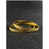 Image 1 : Gorgeous 22k Gold Plated Hinged Pair of Bangles in Perfect Conditon Marked EA 999