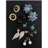 Image 1 : 7 Pairs of Vintage Earrings,Some Pierced Clip on & Screw On
