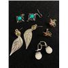 Image 3 : 7 Pairs of Vintage Earrings,Some Pierced Clip on & Screw On