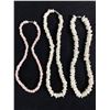 Image 1 : 3 Natural White & Pink Coral Necklaces