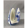 Image 2 : Vintage Porcelain Delft Blue Handpainted Holland Napkin Holders