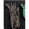 Image 2 : Lobster Clasp Stone Beaded Choker Necklace, Assortment Of Rhinestone Jewelry & Large Beaded Bracelet