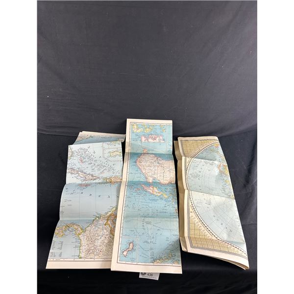 3 Vintage Maps. Alll 1960's