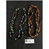 Image 1 : 2 Extra Long Vintage Bead Necklaces