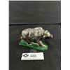 Image 1 : 1940's Painted Metal Grizzly Bear Figures. Marked