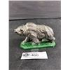 Image 2 : 1940's Painted Metal Grizzly Bear Figures. Marked