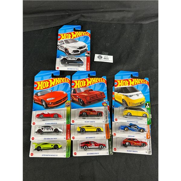 Assortment Of 10 New Collectible HotWheels In Original Packaging