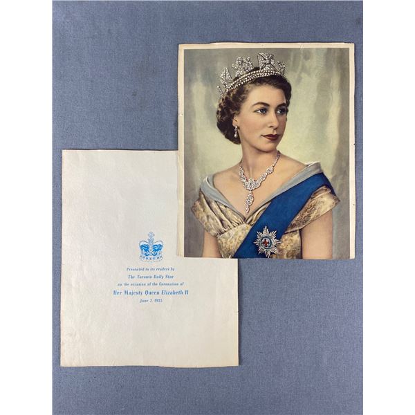 1953 Queen Elizabeth Portrait From The Toronto Star