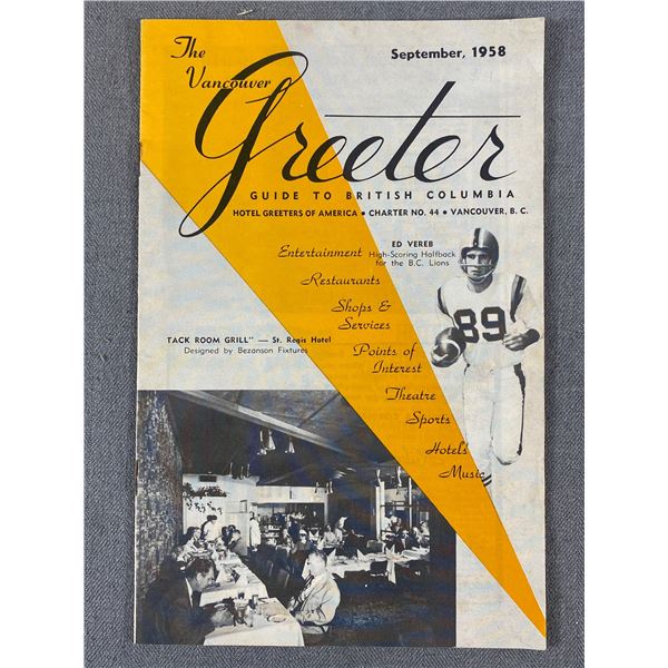 1958 Vancouver Greeter Guide to BC