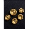 Image 1 : 5 1950's Heavy Brass Buttons