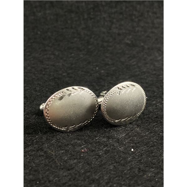 Very Nice Pair of 1970's Sterling Cufflinks