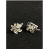 Image 2 : Nice Pair of Vintage Signed Sherman Earrings.