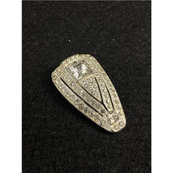 Superb Art Deco 1930's Rhinestone Dress Clip