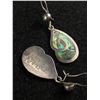Image 2 : A Good Pair of Sterling Shell Inlay Drop Earrings