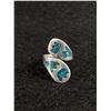 Image 1 : Sterling & Turquois Bear Paw Ring