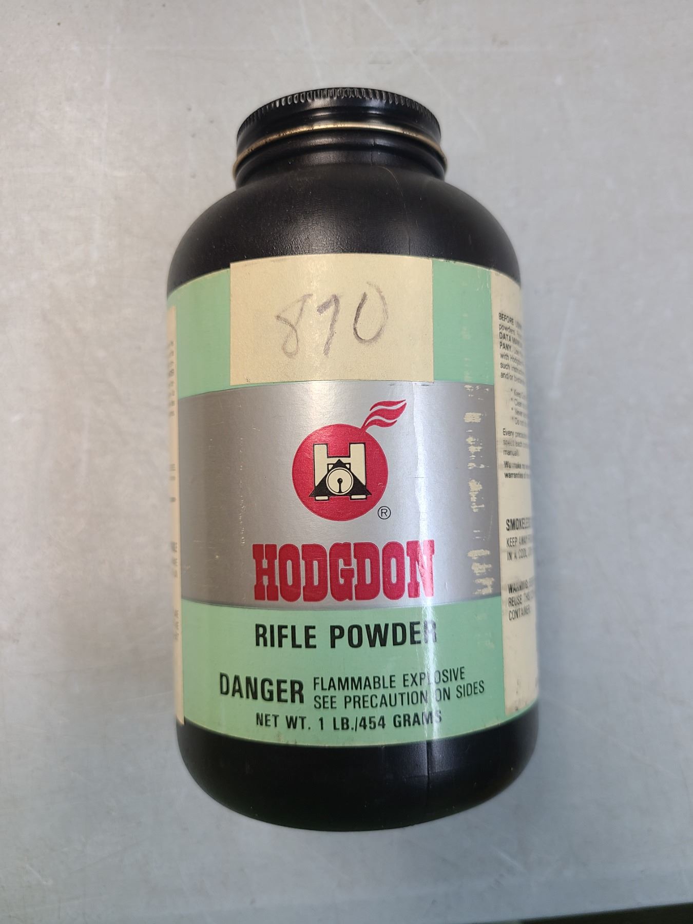 POWDER - Hodgdon 870 Rifle Powder 1 lb