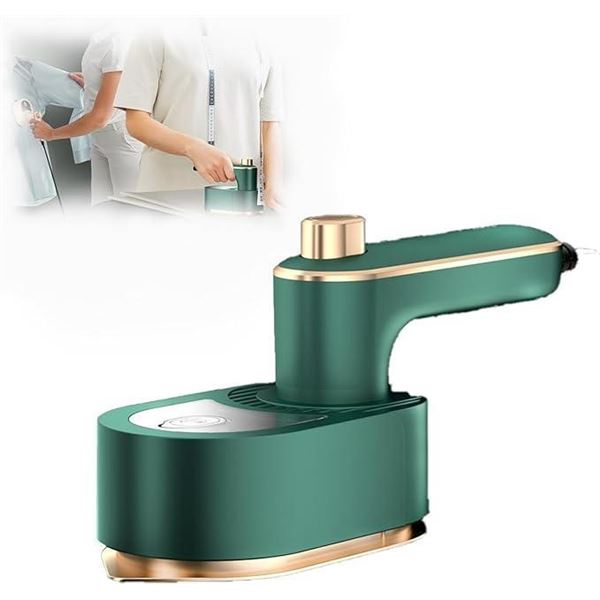 Mini Iron, Portable Mini Ironing Machine for Clothes, 180 Degree Rotatable Handheld Foldable Travel 