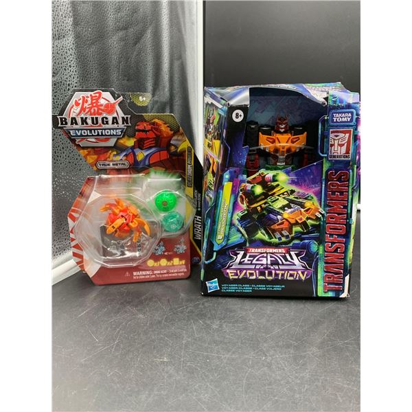 Bakugan Evolutions and Transformers Toys