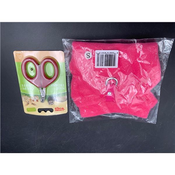 Small Animal Nail Clippers and Pet fleece Coat