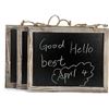 Image 1 : Chalkboard, Set of 3 Chalk Board, Small Hanging Chalkboard Signs for Wedding Signs, Kitchen Pantry &