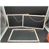 Image 2 : Chalkboard, Set of 3 Chalk Board, Small Hanging Chalkboard Signs for Wedding Signs, Kitchen Pantry &