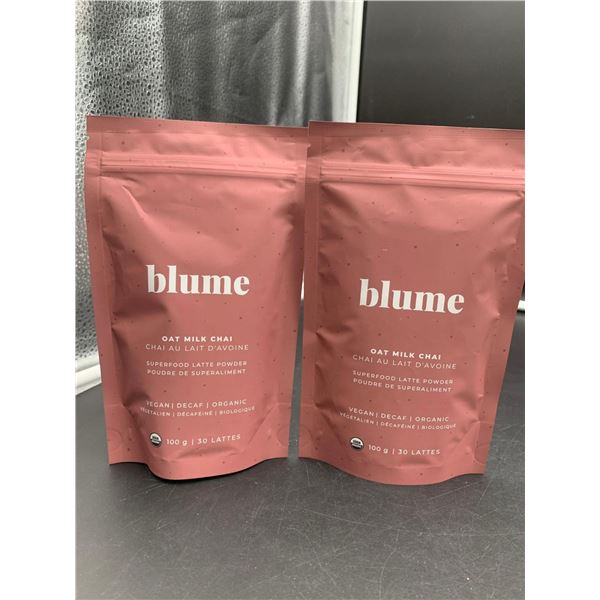 Blume Oat Milk Chai Superfood Latte Powder (2 x 100g)