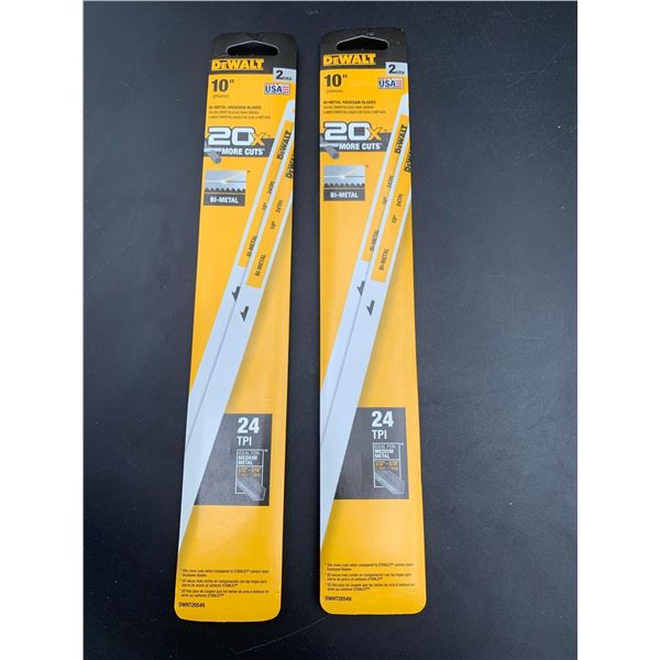 DeWalt 10in Bi-Metal Hacksaw Blades (2 x 2)