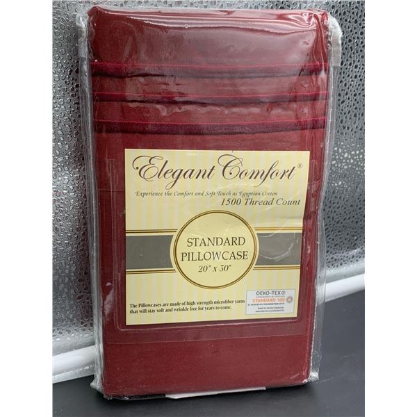 Elegant Comfort Standard Pillowcase (20in x 30in) 1500 Thread Count Egyptian Cotton