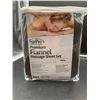 Image 1 : ForPro Premium Flannel Massage Sheet Set-White