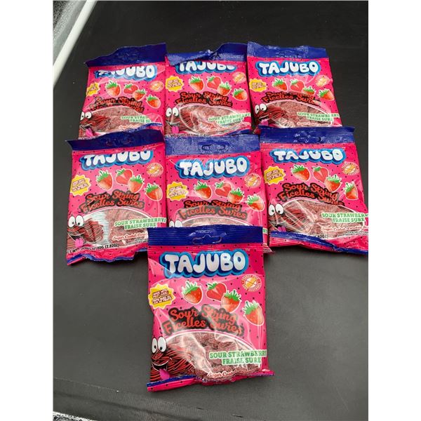 Tajubo Sour String Sour Strawberry Candy (7 x 80g)