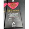 Image 2 : Divine Dark Chocolate with Raspberries Candy Bars (4 x 85g)