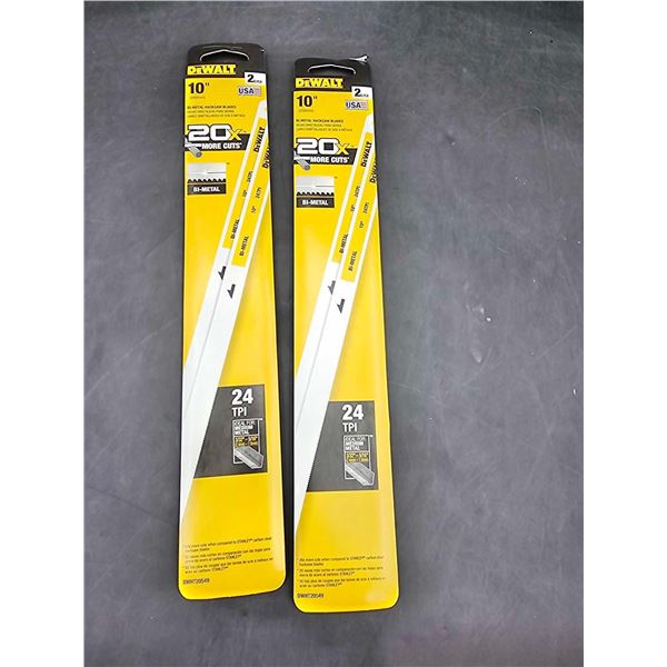 DeWalt 10in Bi-Metal Hacksaw Blades (2 x 2)