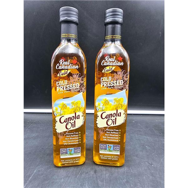 Real Canadian Gold Cold Pressed Canola Oil (2 x 500ml)
