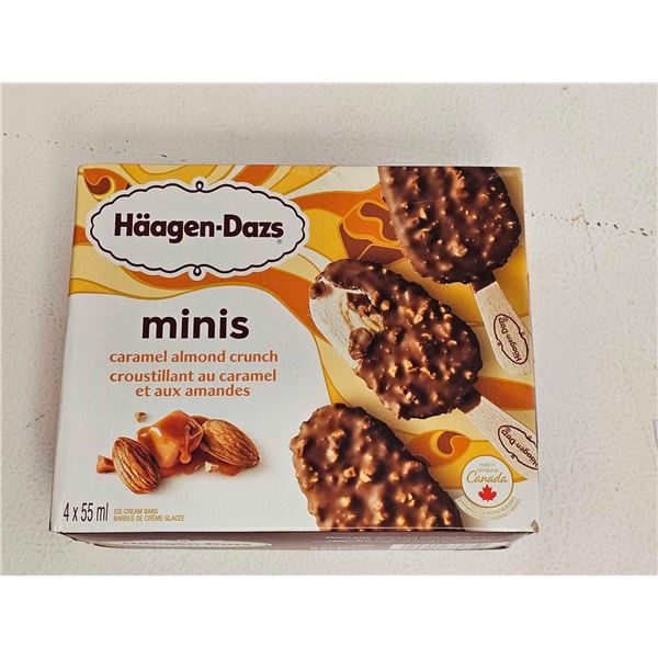 ***FROZEN*** Haagan Dazs Caramel Almond Crunch Minis 4x55ml