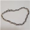 Image 2 : Silver Cubic Zirconia Bracelet (~Size 0) (~length 7 inches) (~weight 5.81g), Suggested Retail Value 