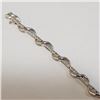 Image 3 : Silver Cubic Zirconia Bracelet (~Size 0) (~length 7 inches) (~weight 5.81g), Suggested Retail Value 